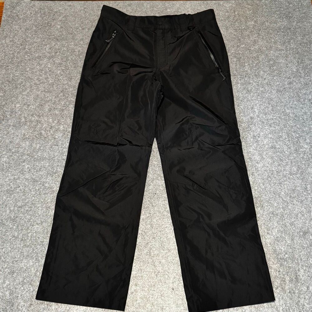 Lands End Waterproof Rain Pants. Black. Size Medium.